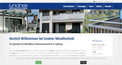 Desktop Screenshot of lindner-metalltechnik.at